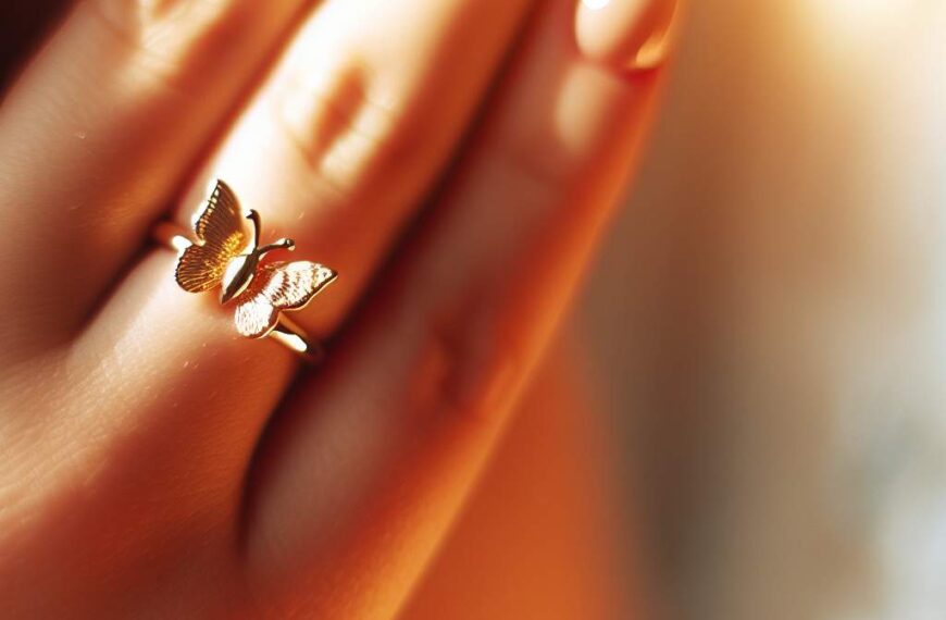 Bague papillon or : élégance pour femmes modernes
