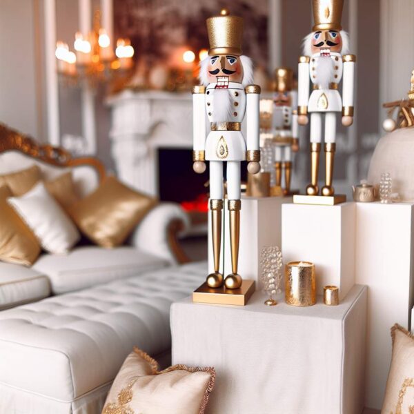 Casse-noisette décoration: créer une ambiance festive et élégante avec du blanc et doré