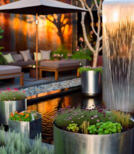 Décoration jardin zinc: idées pour un look unique