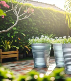 Décoration zinc: embellissez durablement votre jardin
