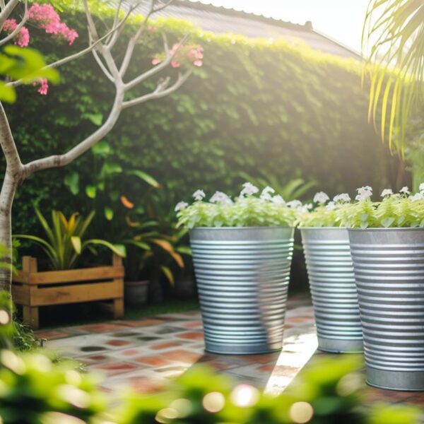Décoration zinc pour le jardin: durabilité et conseils d&rsquo;entretien