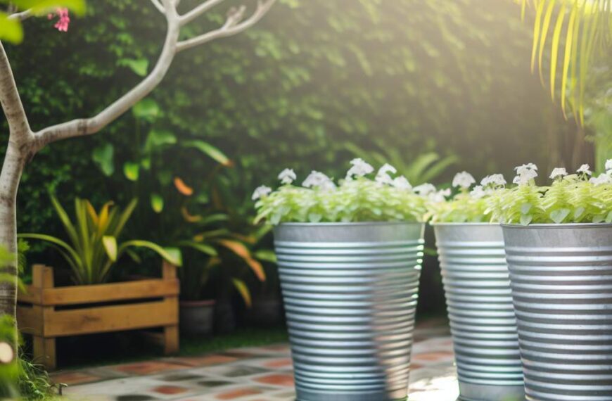 Décoration zinc: embellissez durablement votre jardin