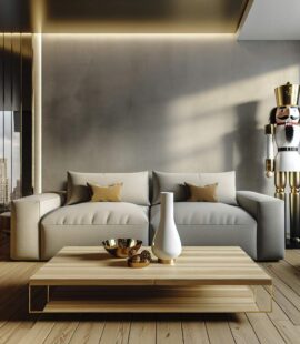 Élégance urbaine: casse-noisette blanc et doré