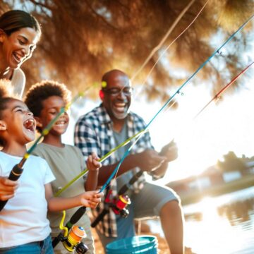 Kit pêche anniversaire: moments fun en famille