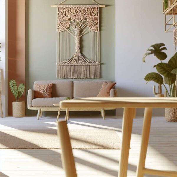 Macramé arbre de vie: l’art d’une décoration intérieure authentique et élégante